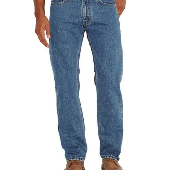 Levi's 505 Regular Fit Blue Jeans 34W x 32L - Picture 2 of 9